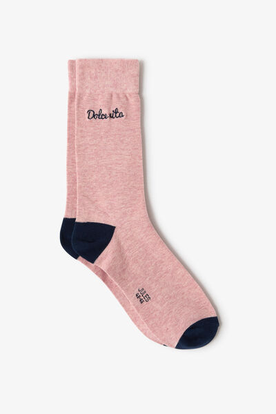 Hoge sokken met opschrift