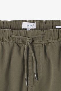 Straight fit broek met elastische taille