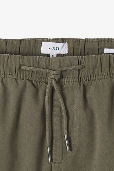 Pantalon straight taille &eacute;lastiqu&eacute;e