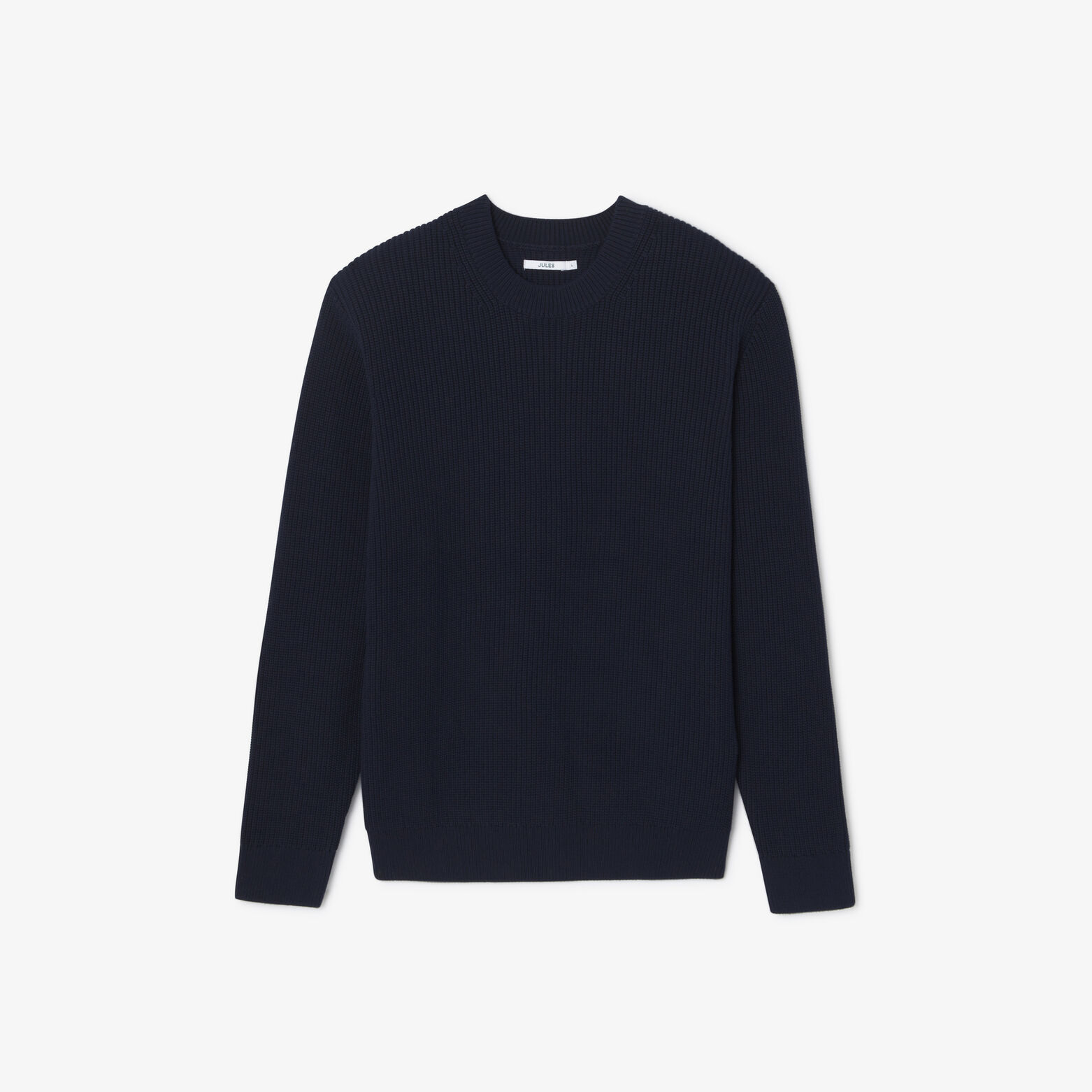 Pull col rond en côte