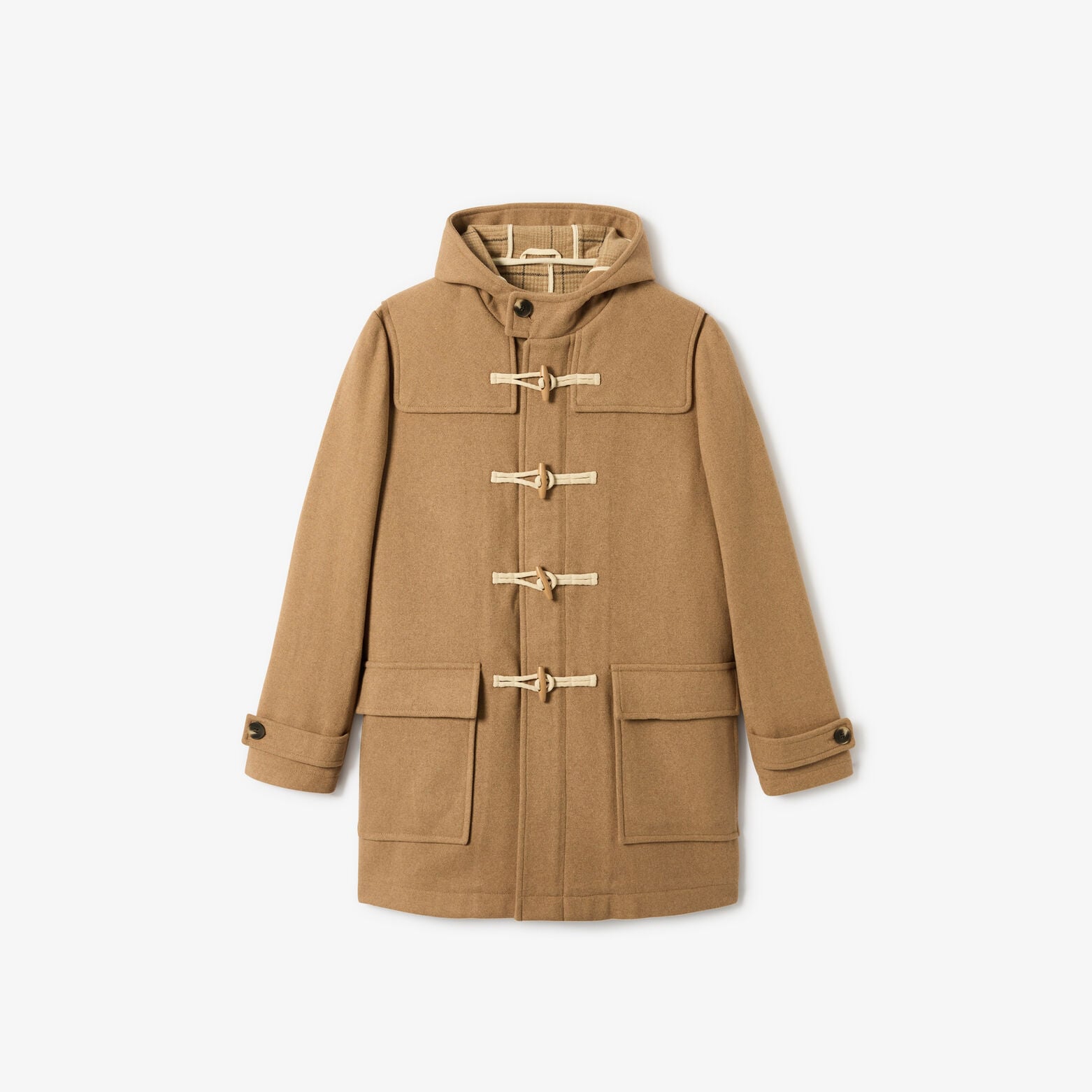 Manteau style duffle-coat avec capuche