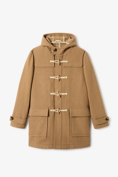 Manteau style duffle-coat avec capuche