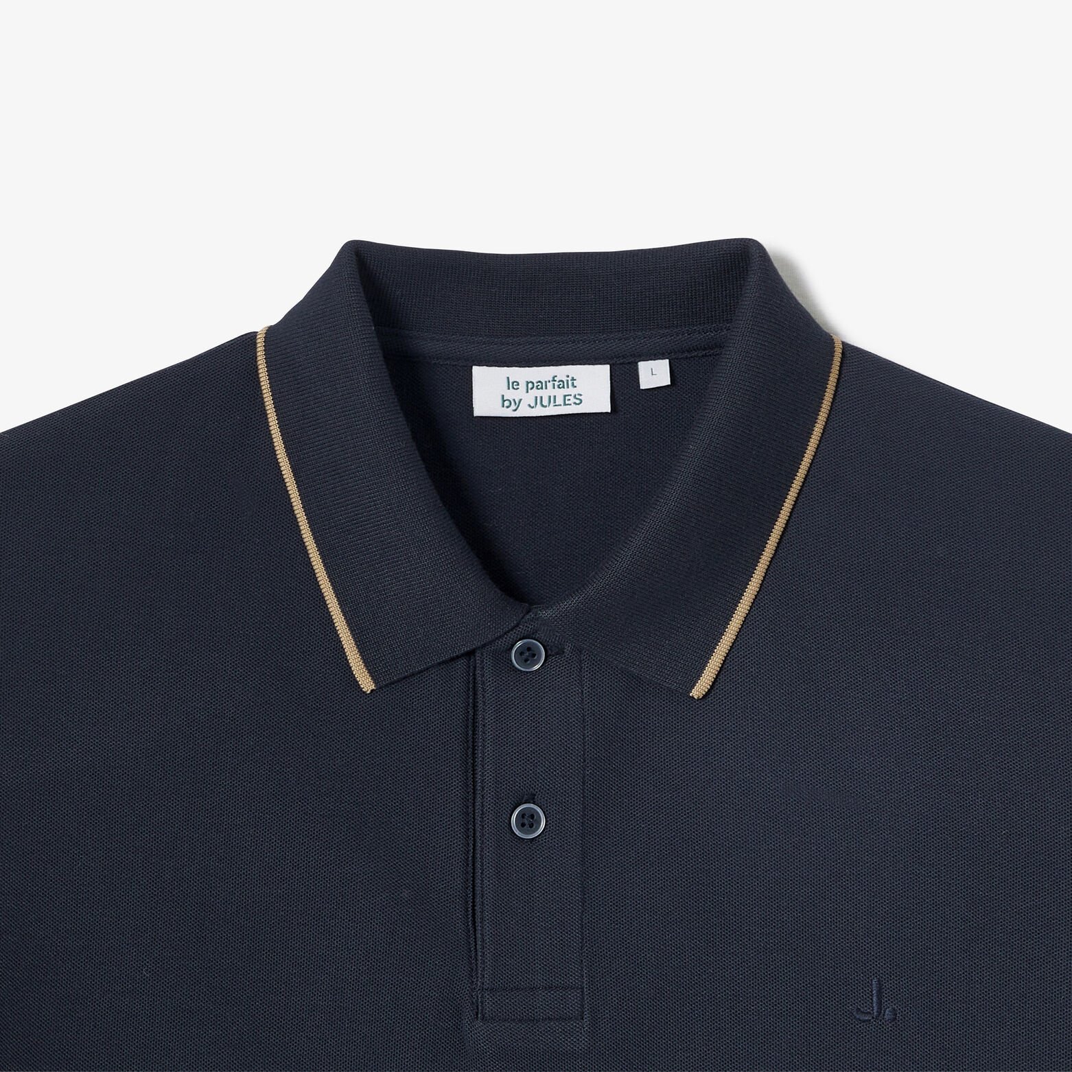 "Le Parfait by Jules" effen polo korte mouwen 