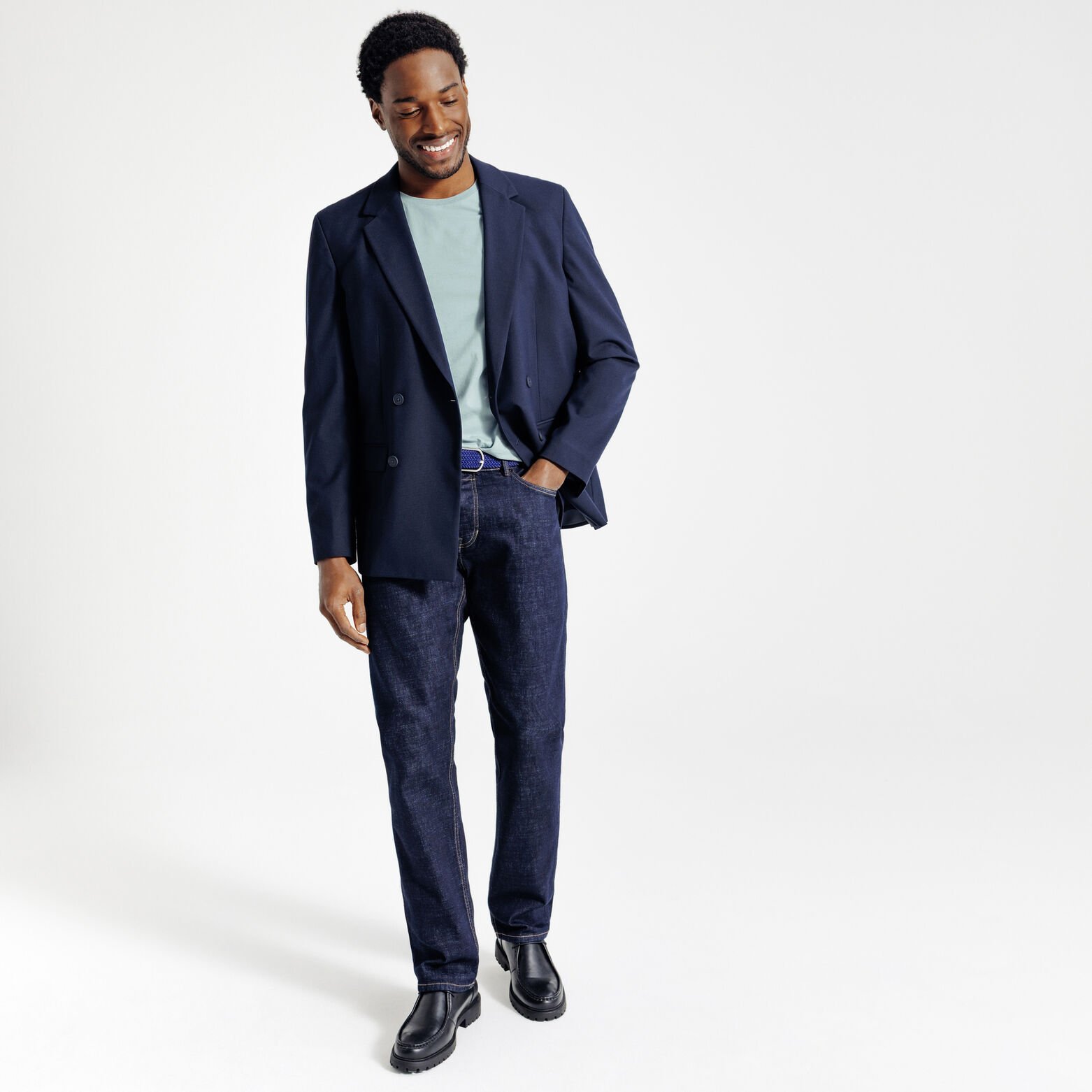 Tee shirt en coton col rond basique