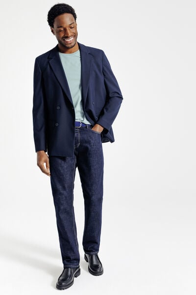 Tee shirt en coton col rond basique