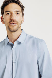Chemise regular unie coton
