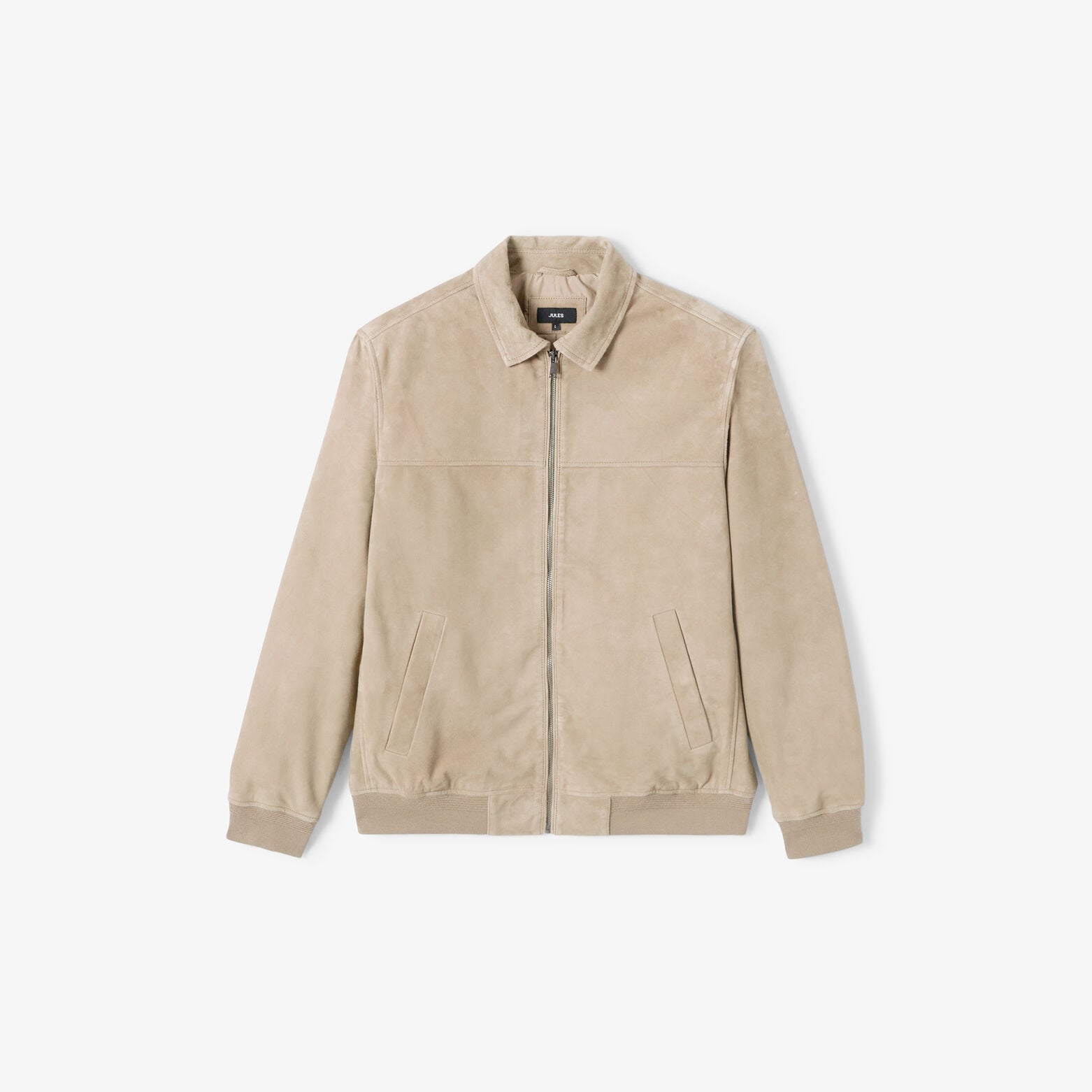 Blouson 100% cuir col chemise