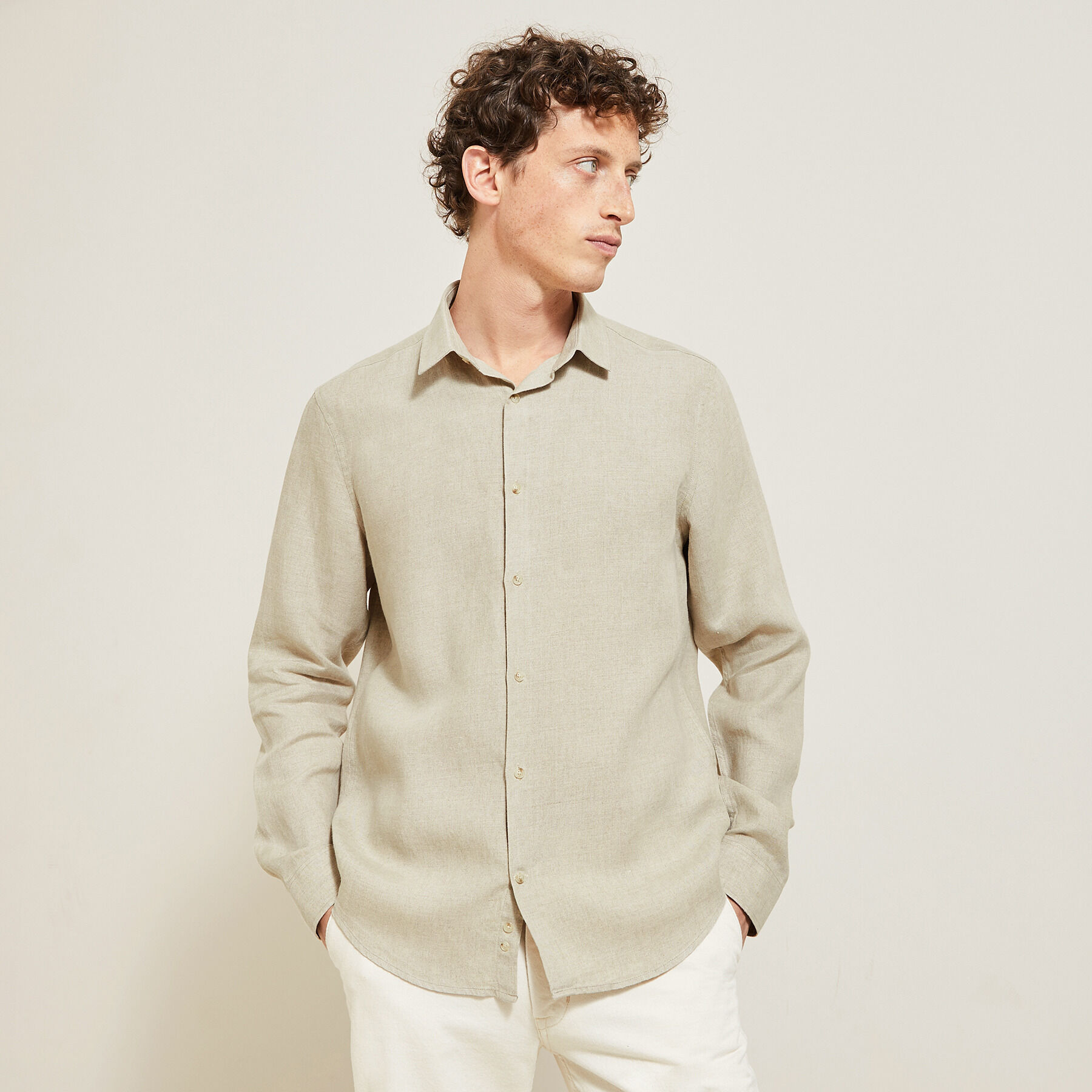 Chemise en lin premium col classique Jules BE