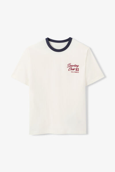 Tee shirt imprim&eacute; devant dos 100% coton