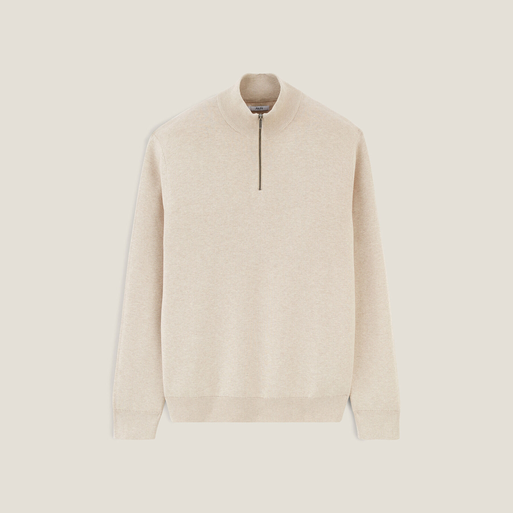 Pull camionneur homme avec col zippe Jules