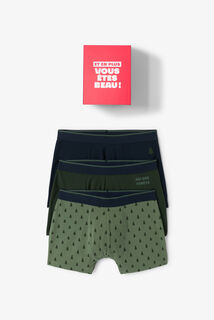 Coffret 3 boxers esprit No&euml;l