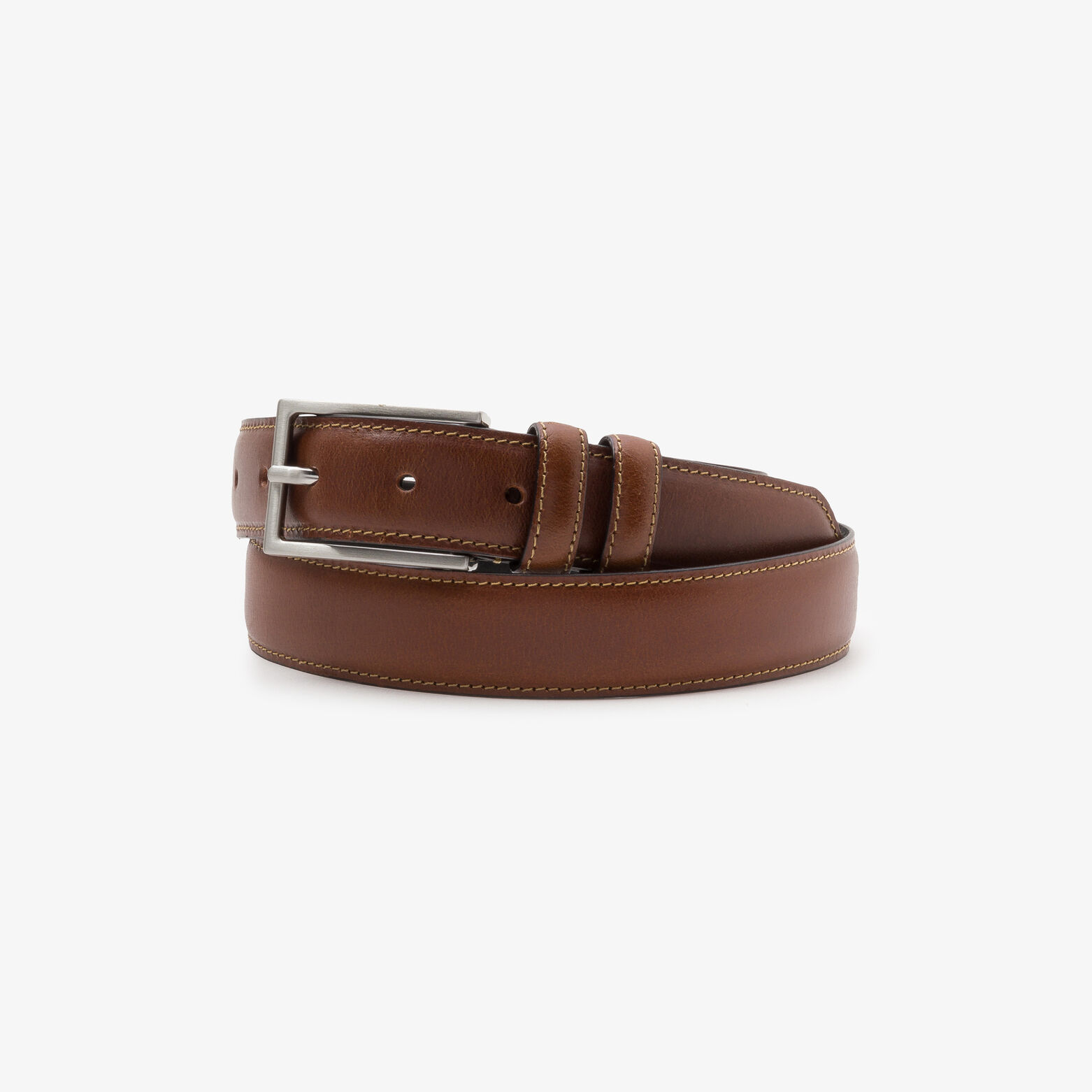 Ceinture en cuir double passant