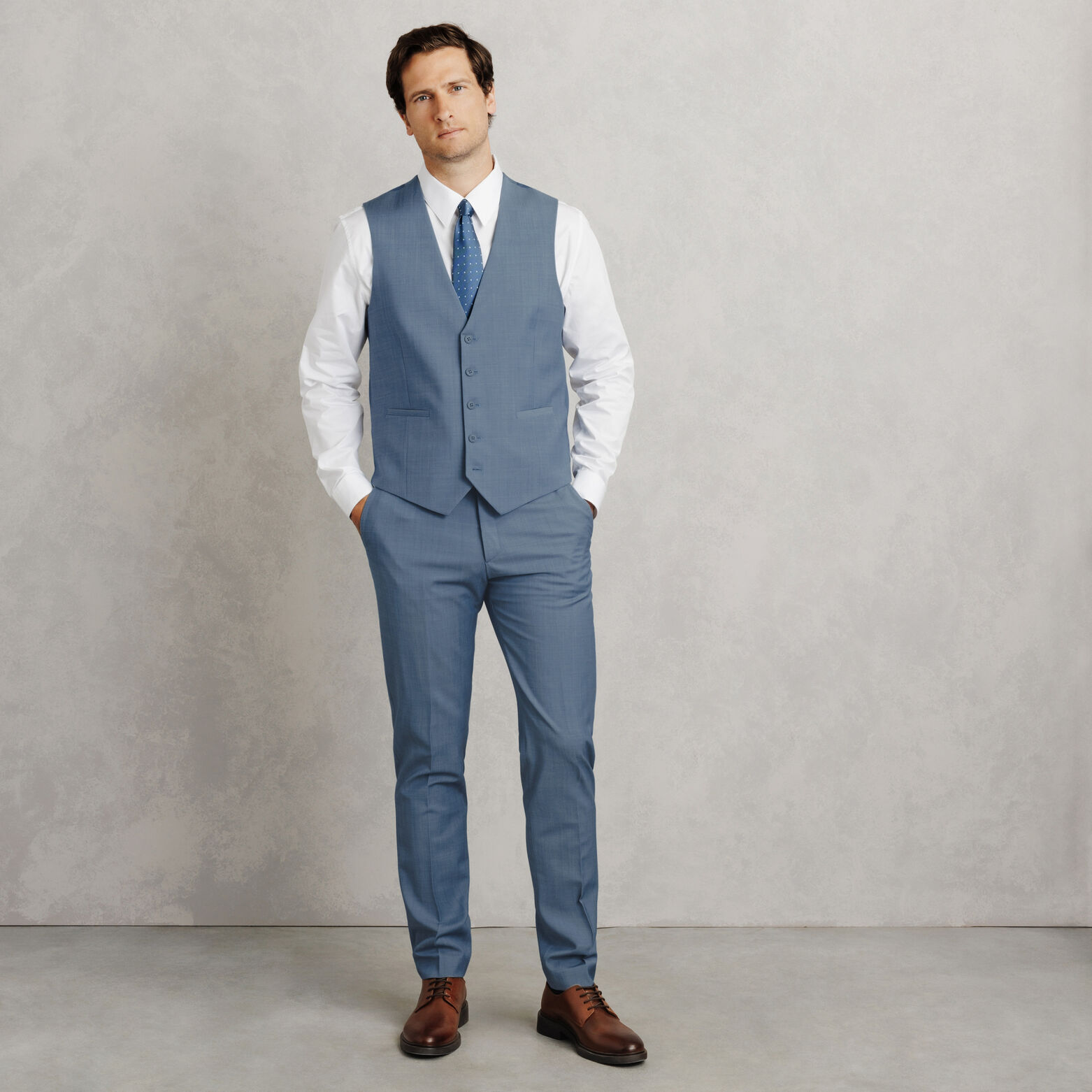Gilet de costume slim bi-strech
