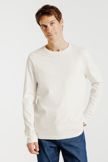 Slim basic T-shirt met ronde hals
