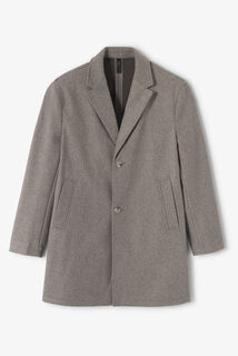 Manteau hiver long col tailleur