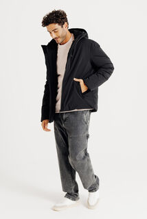 Blouson à capuche zippé