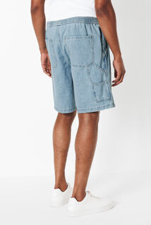 Short en jean détail charpentier