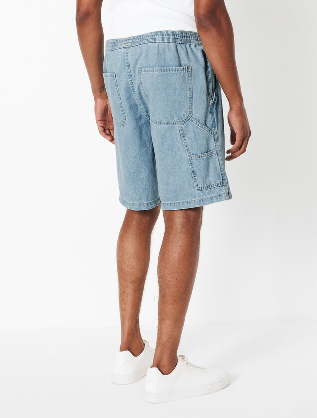 Short en jean détail charpentier