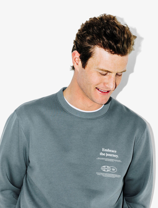 Sweat col rond imprimé