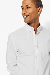 Chemise oxford en coton unie