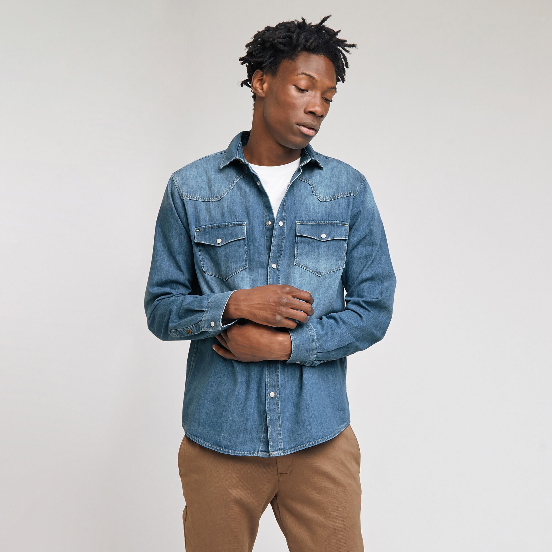 Borneobulletin Chemise En Jean Zara Homme Chemise Regular