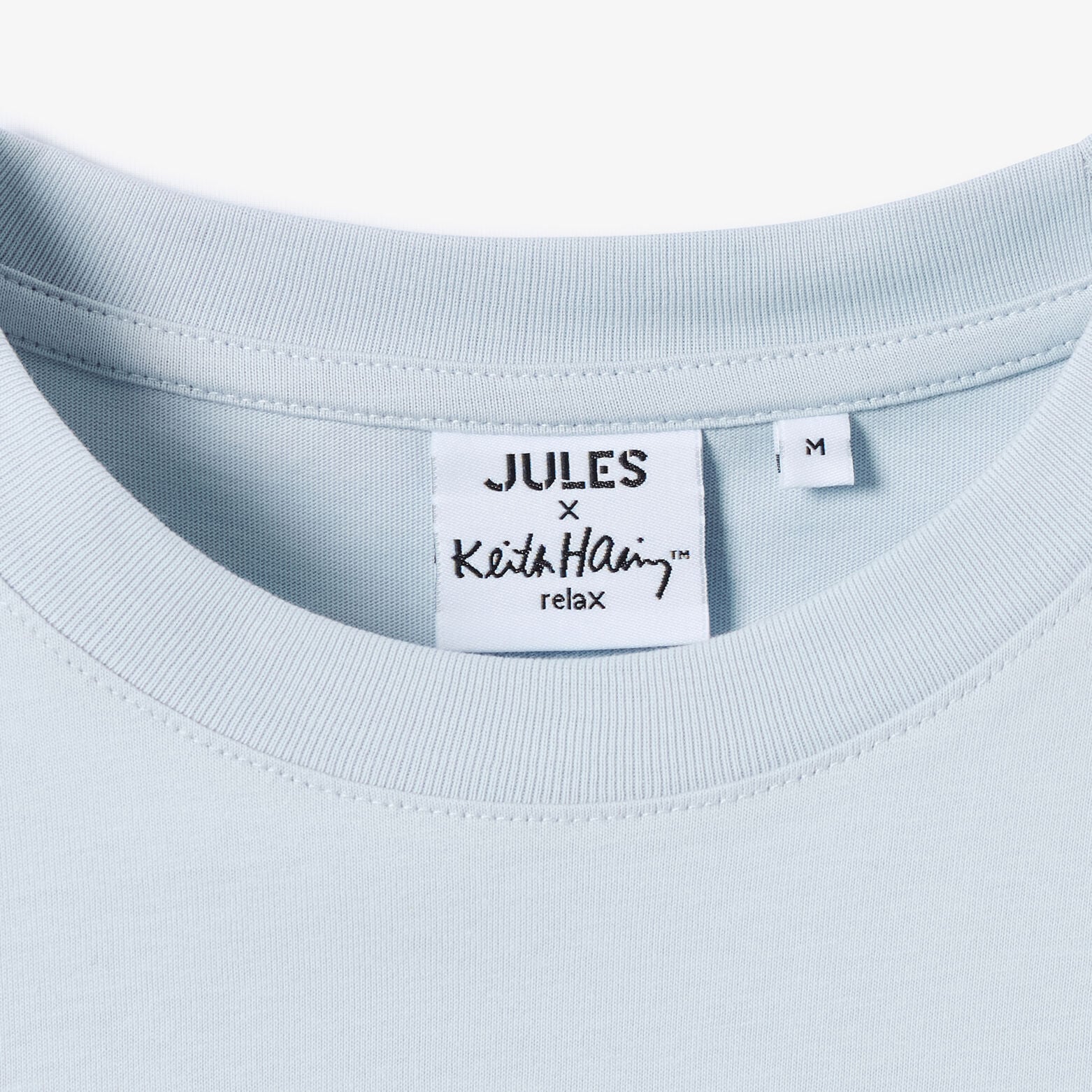 Geborduurd T-shirt relax licentie Keith Haring