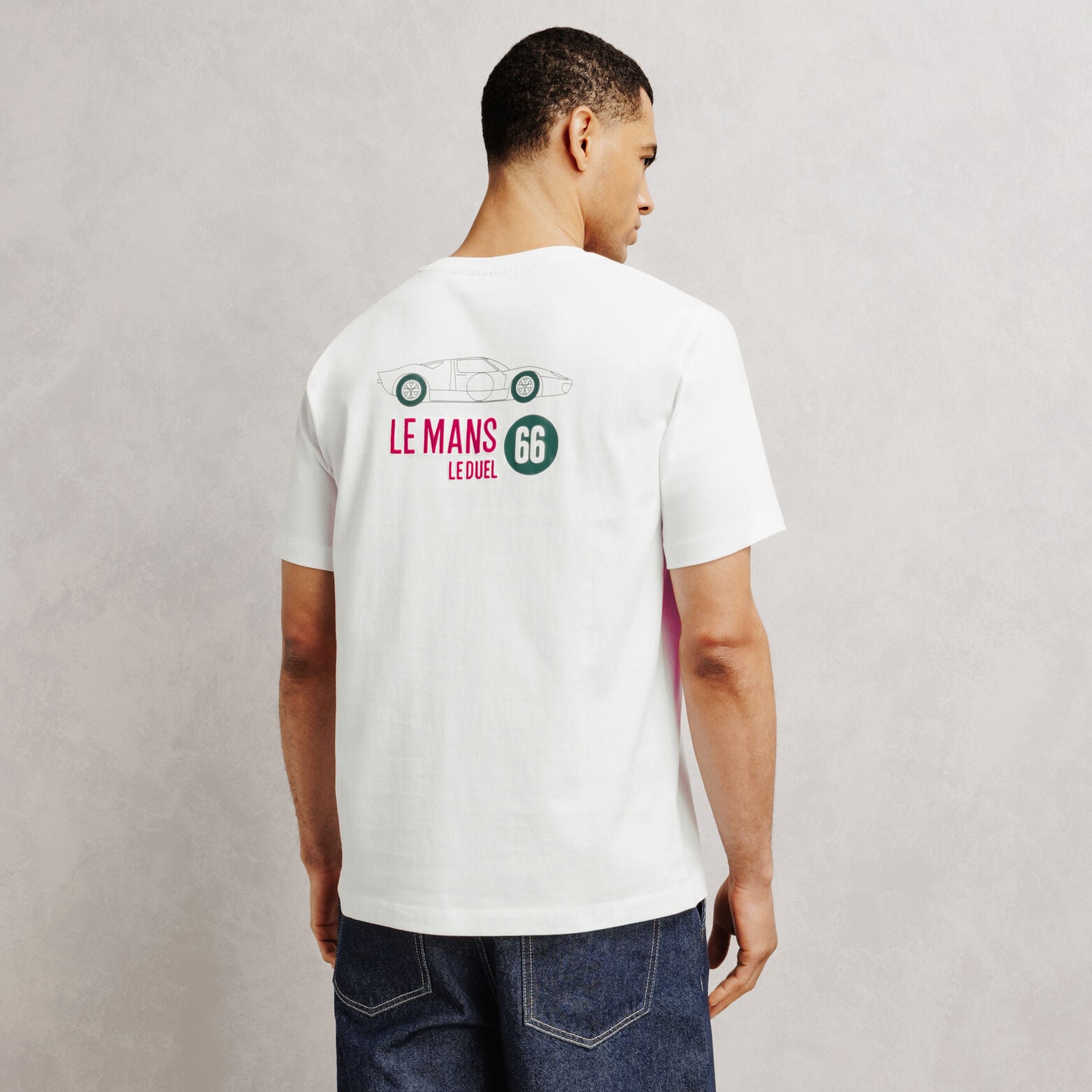 Tee shirt imprim&eacute; et brod&eacute; licence 24H le Mans
