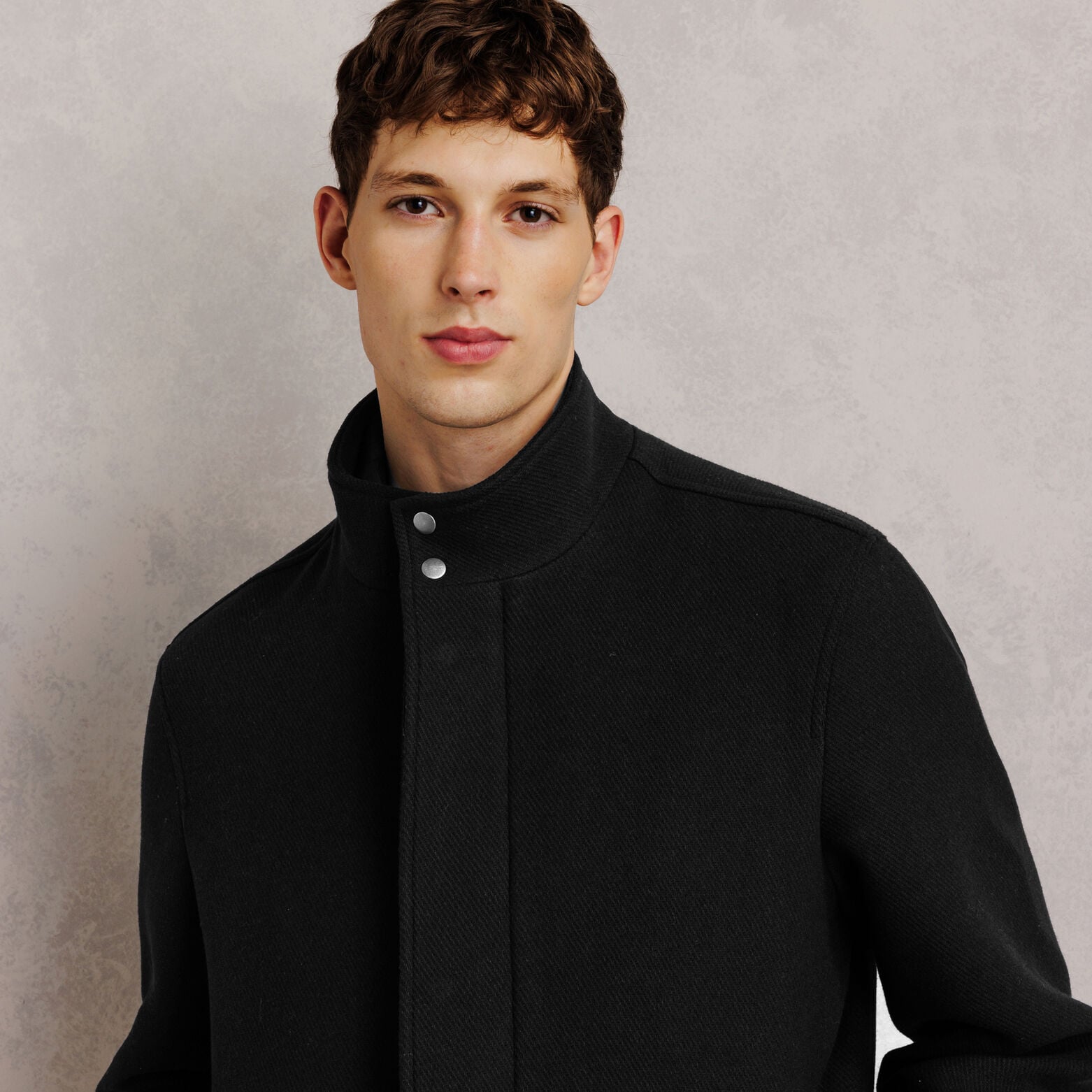 Manteau court parementure amovible