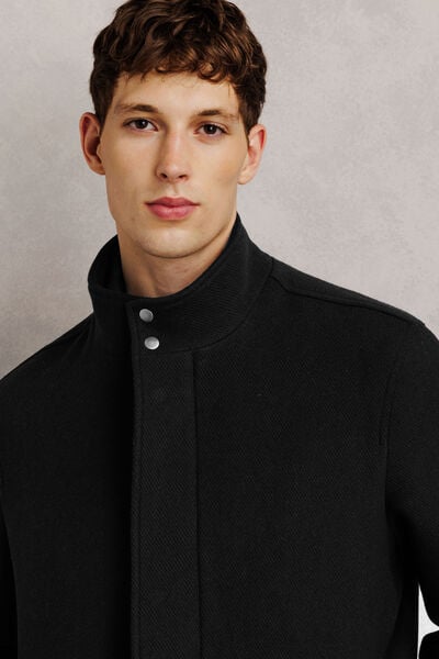 Manteau court parementure amovible