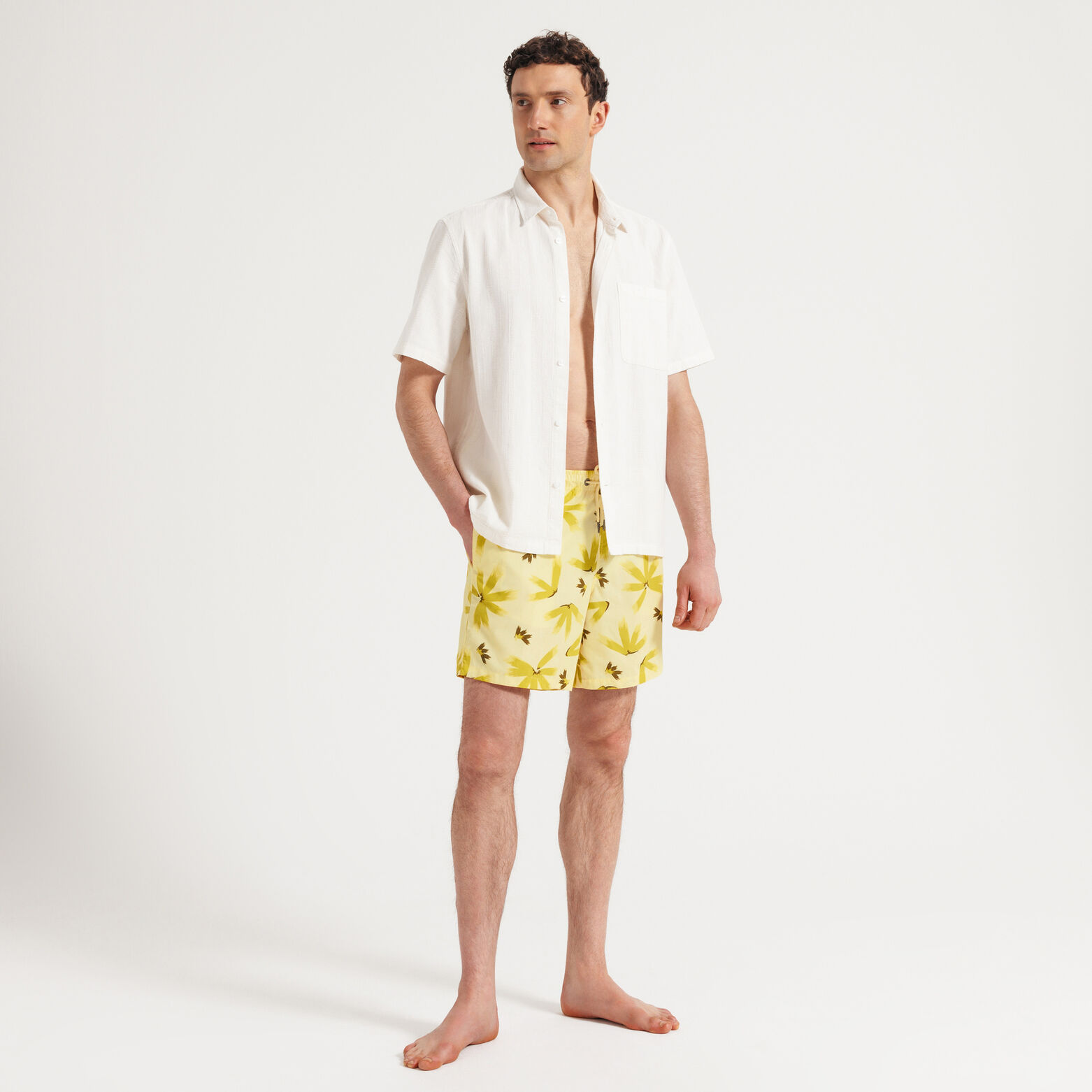 Zwemshort met bloemenprint