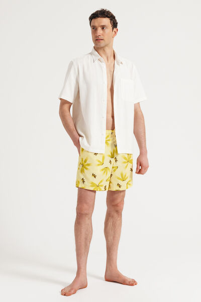 Zwemshort met bloemenprint