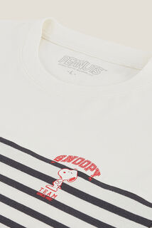 Tee shirt rayé licence Peanuts