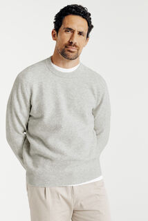 Pull col rond mousseux