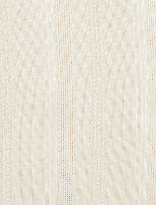 Chemise en coton matière texturée