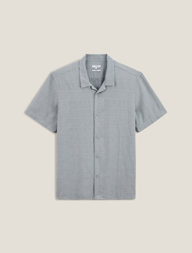 Chemisette en coton brod&eacute;e