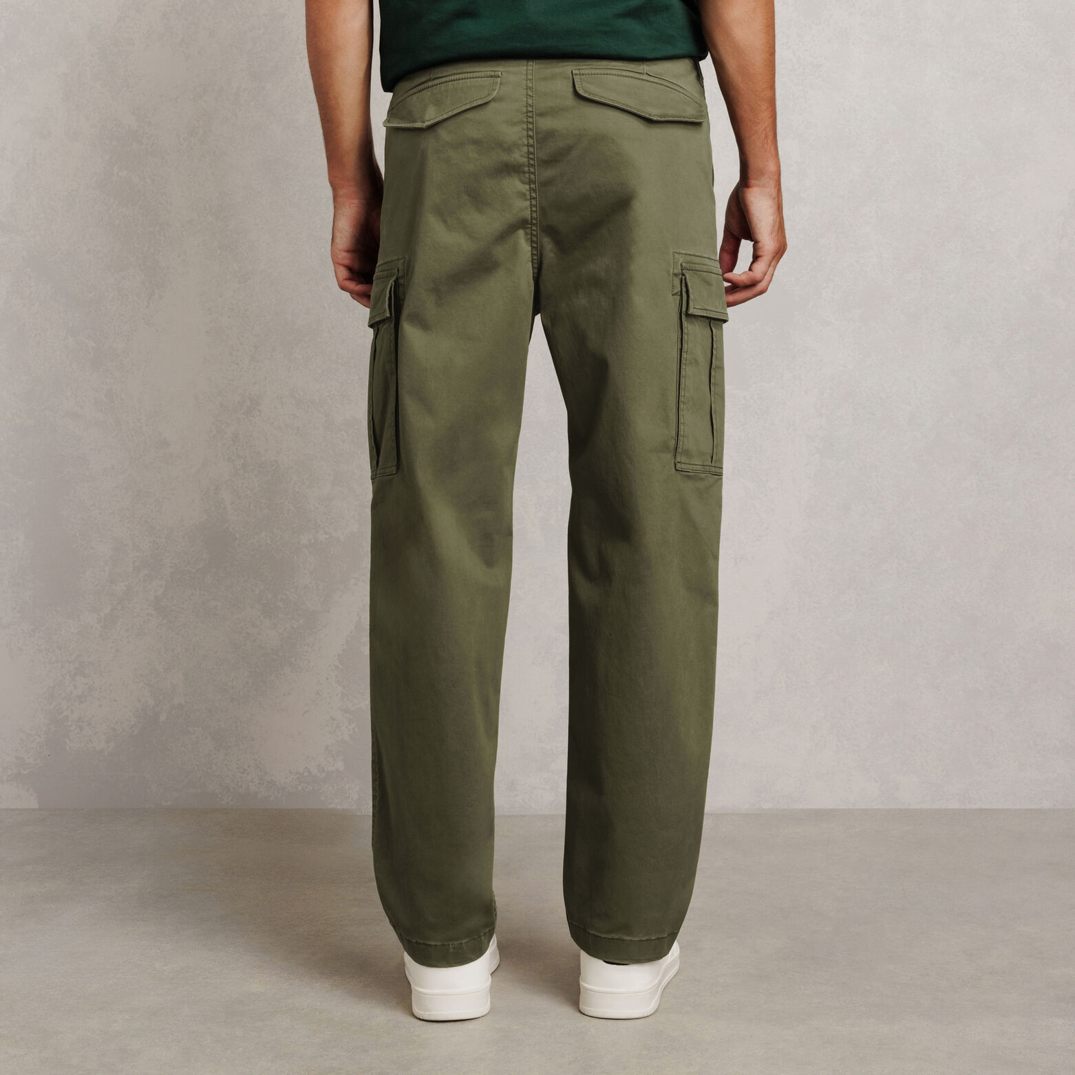 Pantalon cargo loose uni