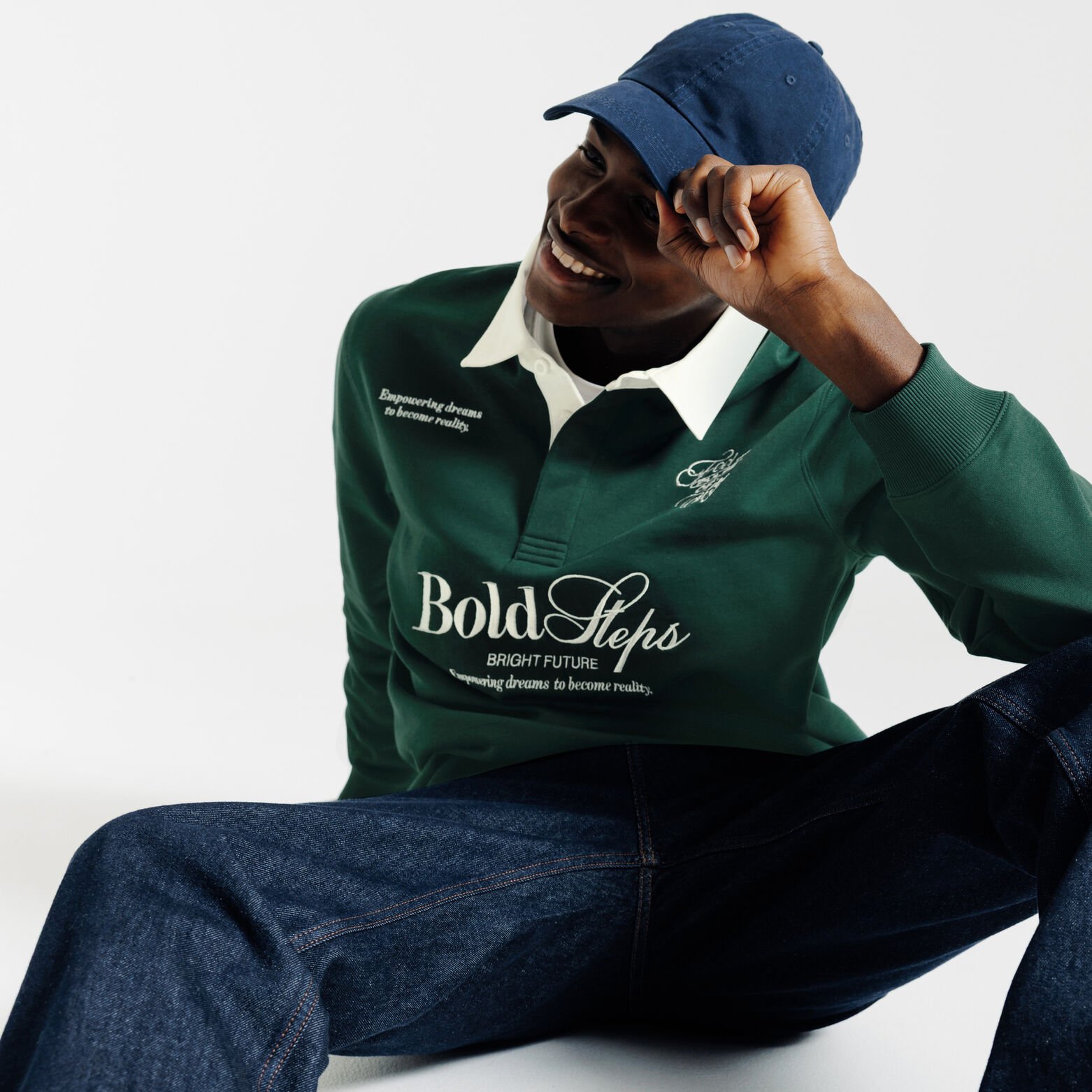 Sweater polokraag in fantasiestof