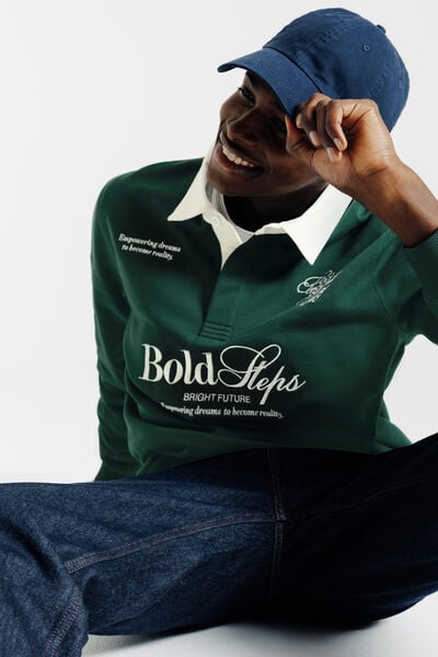 Sweater polokraag in fantasiestof