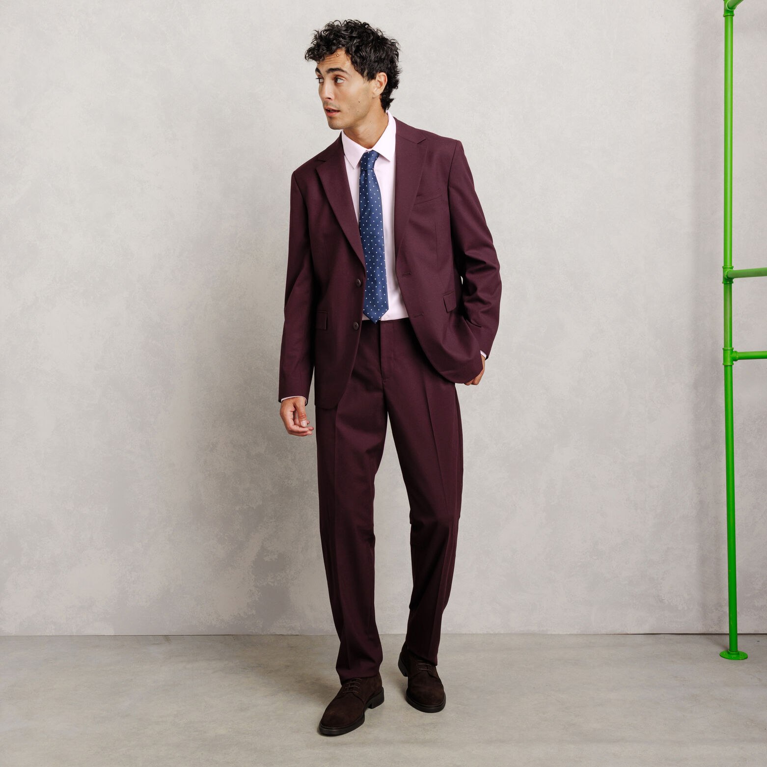 Chemise 100% coton slim sans repassage textur&eacute;e