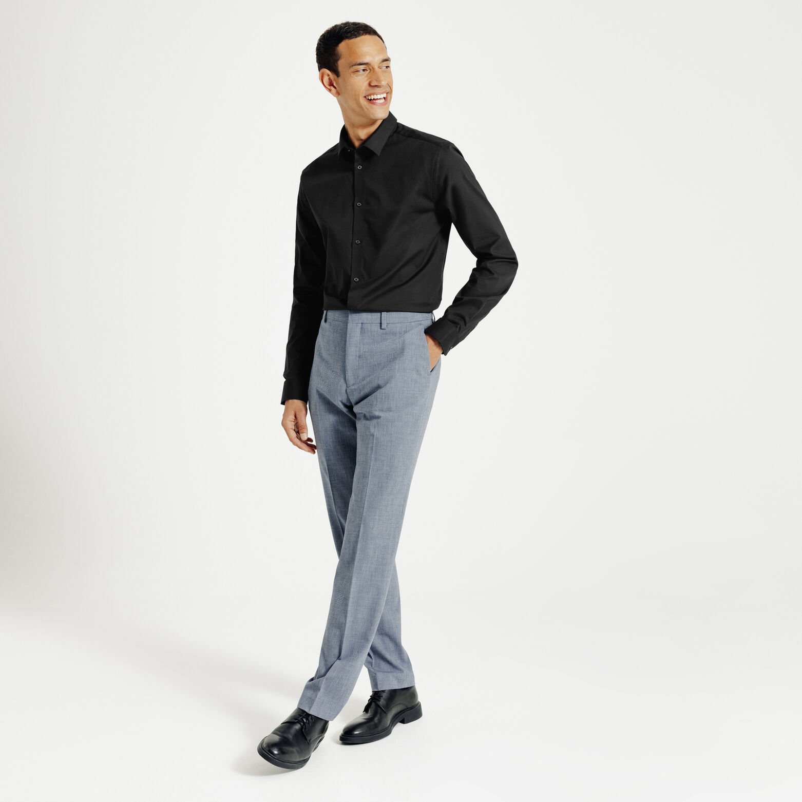 Extra slim fit effen hemd