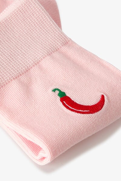 Chaussettes hautes brod&eacute;es