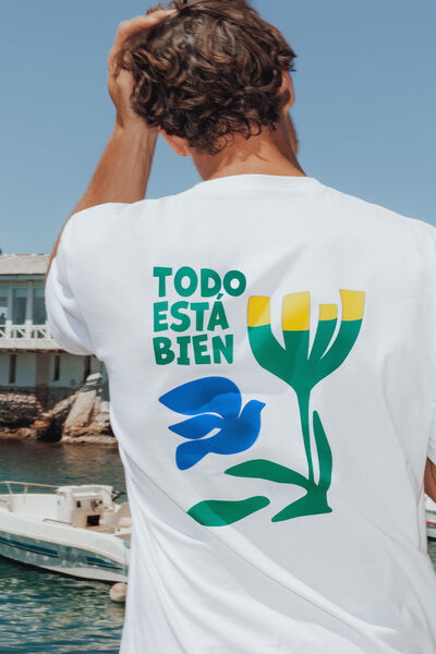 Tee shirt imprim&eacute; devant dos