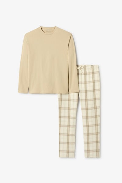 Ensemble pyjama flanelle &agrave; carreaux