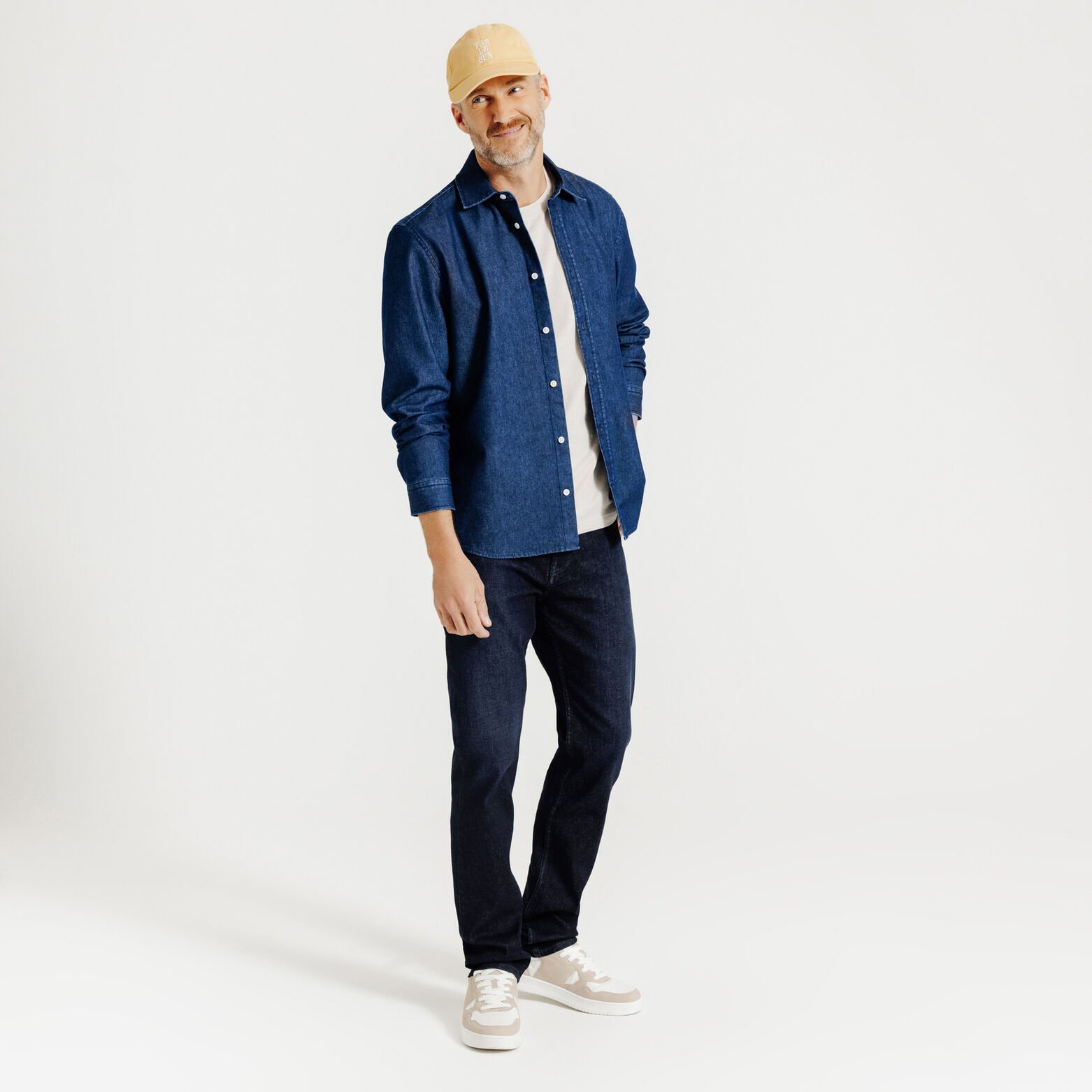 Pantalon Denim Bleu moyen