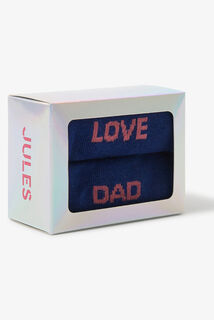 "Love dad" geschenkbox met sokken voor papa