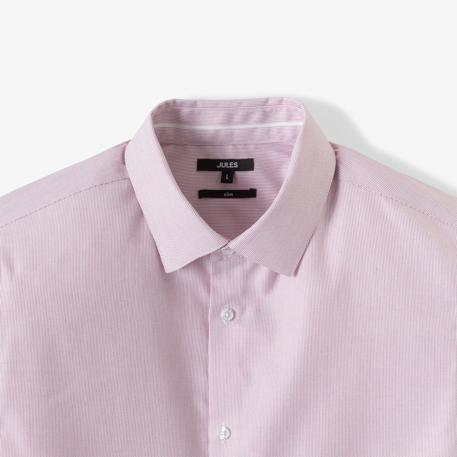 Strijkvrij slim fit gestreept hemd