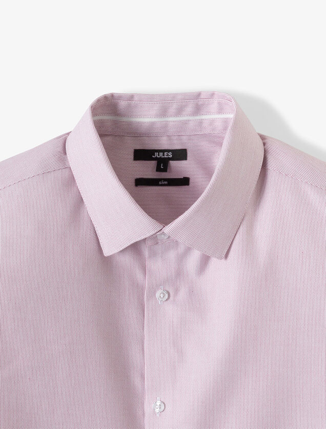 Strijkvrij slim fit gestreept hemd