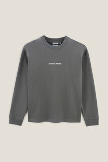 Sweat col rond imprimé devant et dos