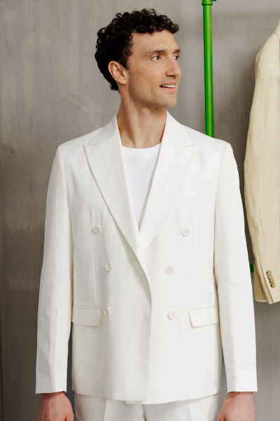 Veste de costume crois&eacute;e confort