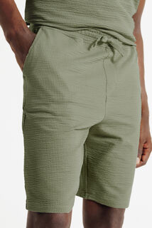 Bermuda en maille seersucker